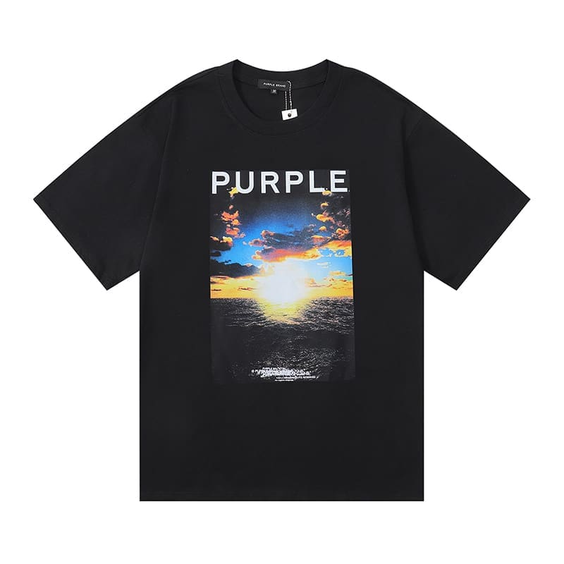 vlone fog pu*re b*and oil painting print t-shirt for men
