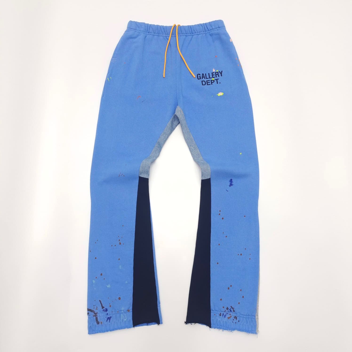 Gallery Dept splash-ink stitching graffiti bootcut trousers high street casual sweatpants trousers