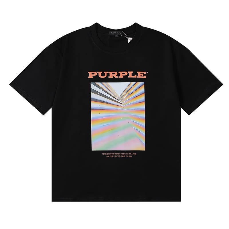 vlone fog pu*re b*and oil painting print t-shirt for men
