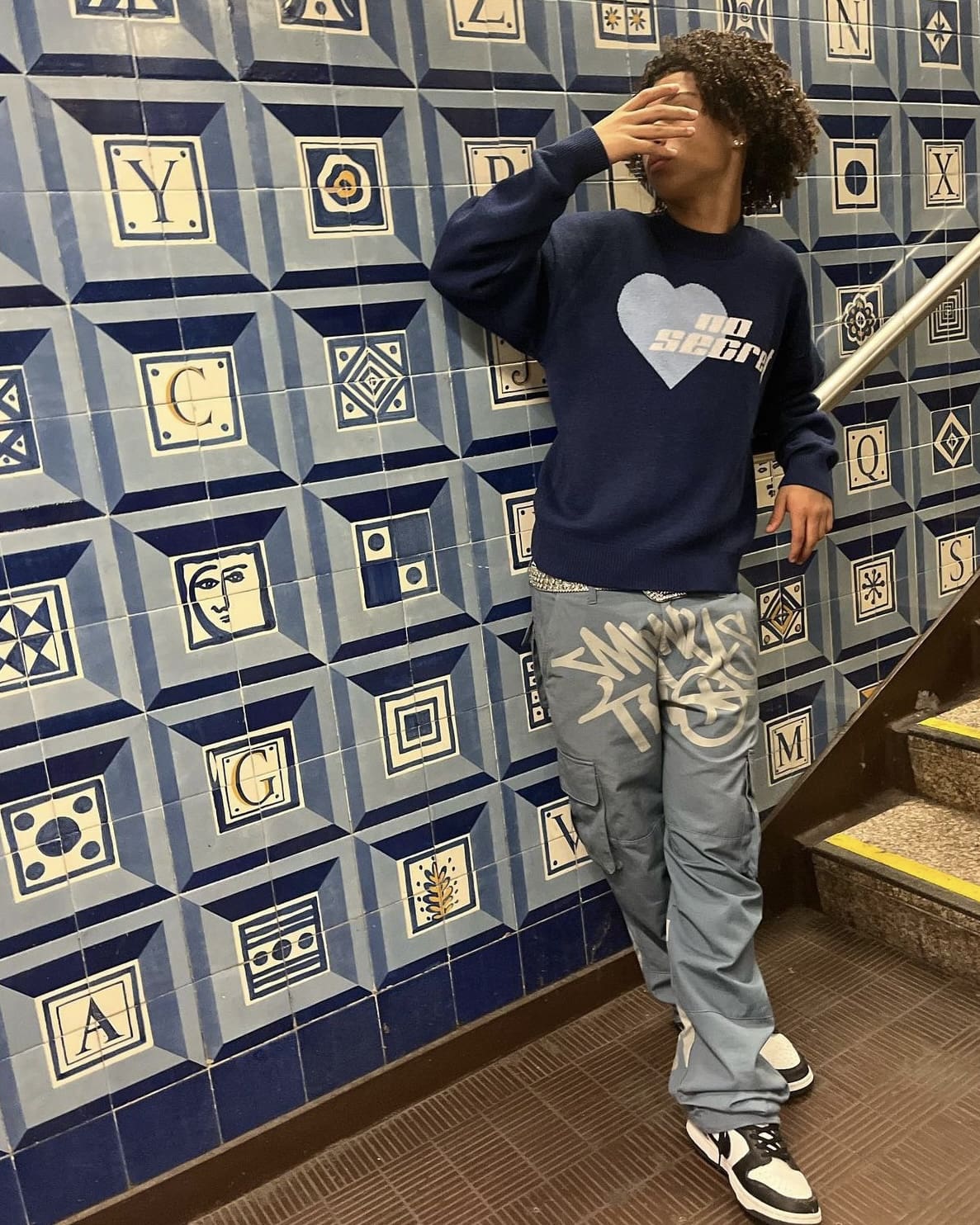 Minus Two Cargo Pants Casual Straight-Leg Loose Fit Hip Hop Star Style