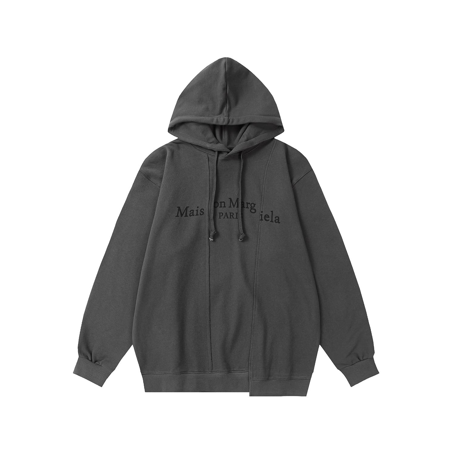 ma*s*n Ma*i*la mm6 stitching dislocation loose hoodie for men and women