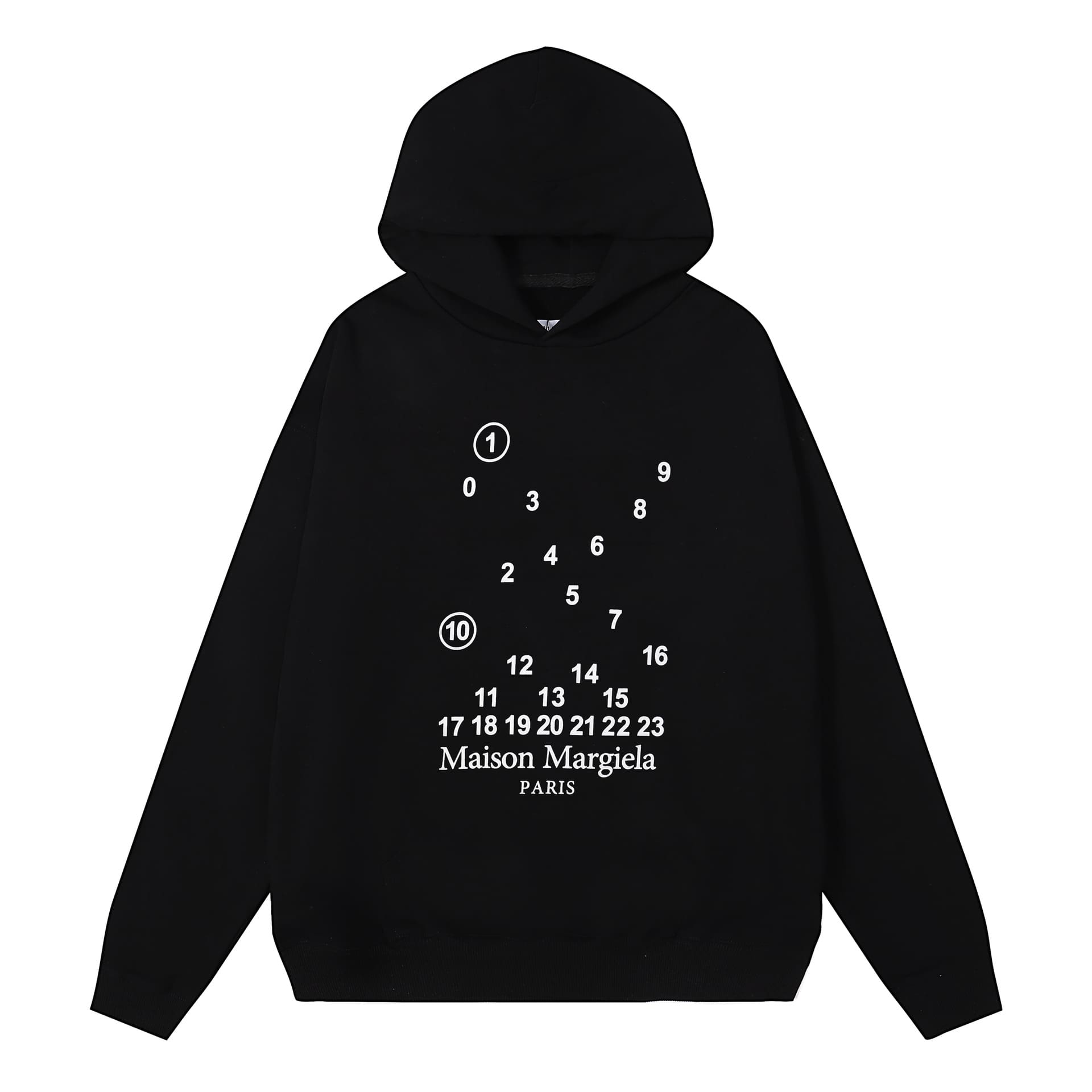 ma*s*n Ma*i*la mm6 terry hoodie sweater for men and women a