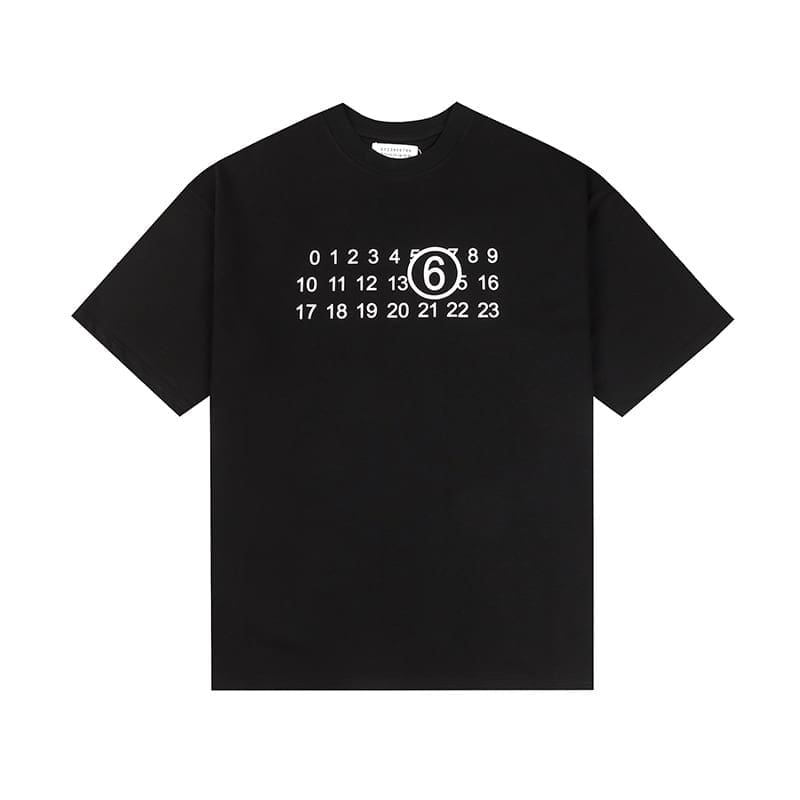 ma*s*n Ma*i*la mm6 digital pattern short sleeve t-shirt series a