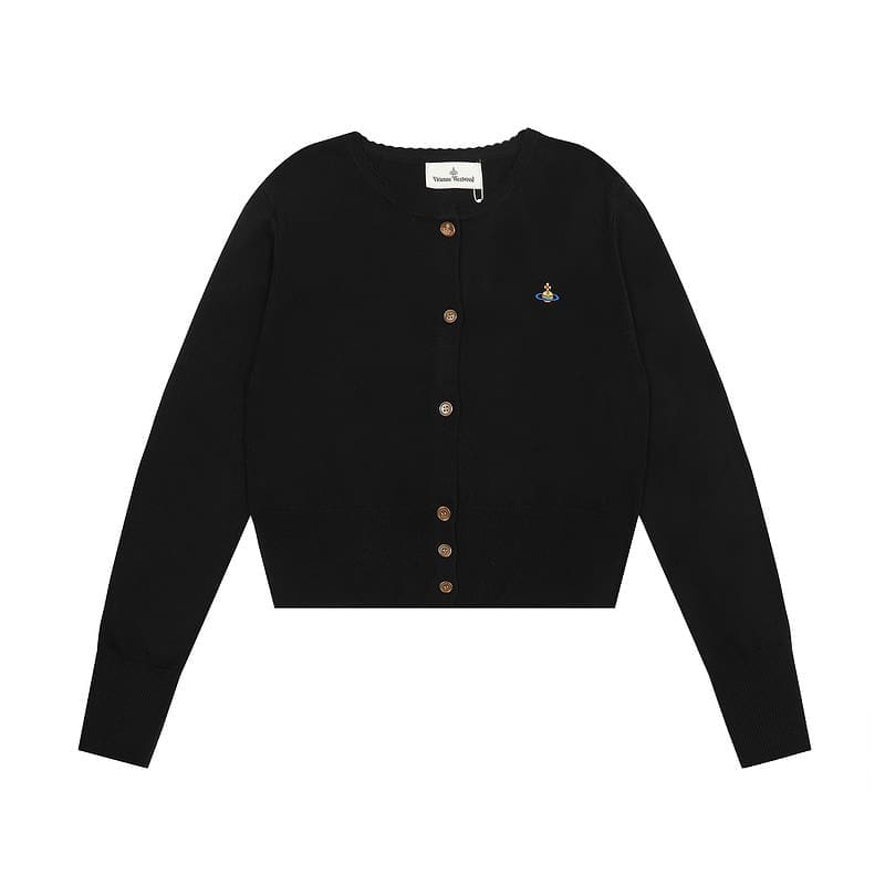 Vivienne Westwood Spring Commuter Cardigan Light Luxury Trendy Brand for Women