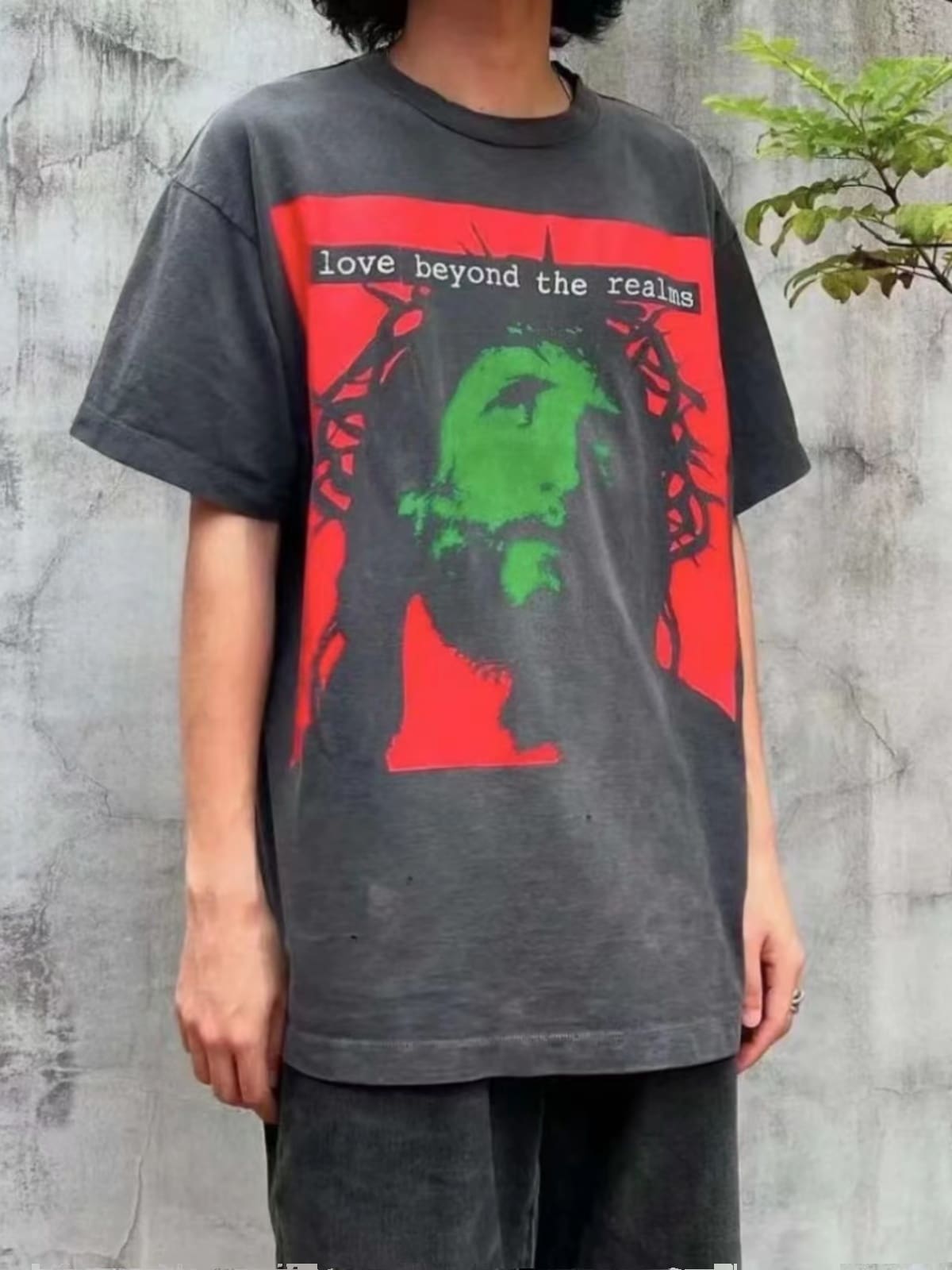 Saint Michael Kosuke Kawamura Washed Short-Sleeve T-Shirt for Men and Women