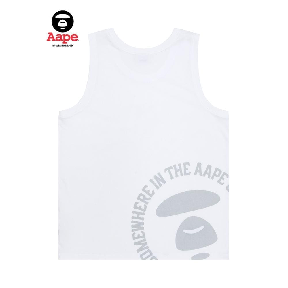 AAPE Ape Head Letter Print Casual Vest for Men and Women