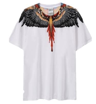 Marcelo Burlon Wings T-Shirt Classic Feather Short Sleeve B