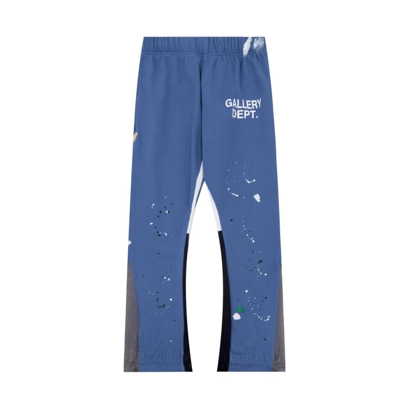 Gallery Dept hand painted splash ink contrast color trousers casual loose bootcut trousers