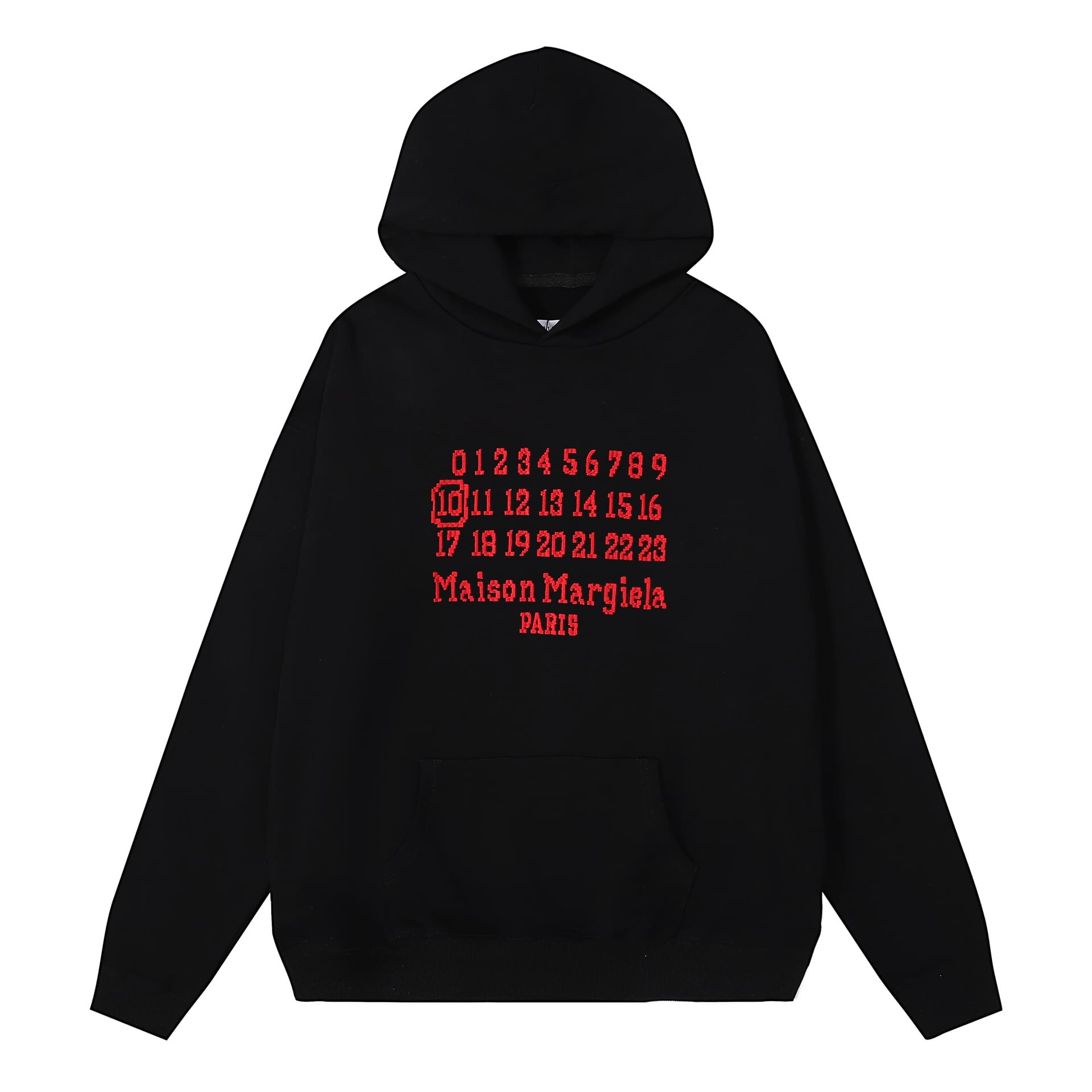 ma*s*n Ma*i*la mm6 terry hoodie sweater for men and women a