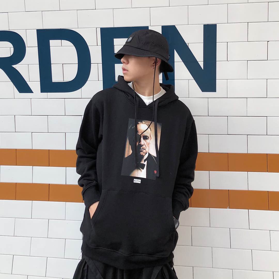 defans KITH Godfather co-named Godfather hooded sweater gangster movie men and women couple pullover hoodie