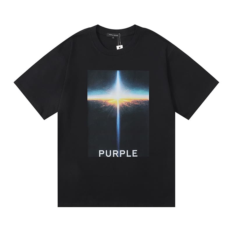 vlone fog pu*re b*and oil painting print t-shirt for men