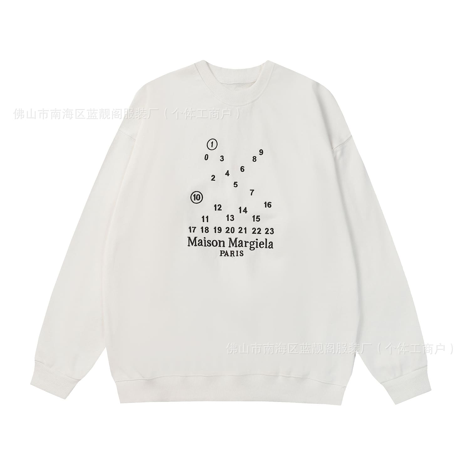 ma*s*n Ma*i*la mm6 terry round neck sweater for men and women
