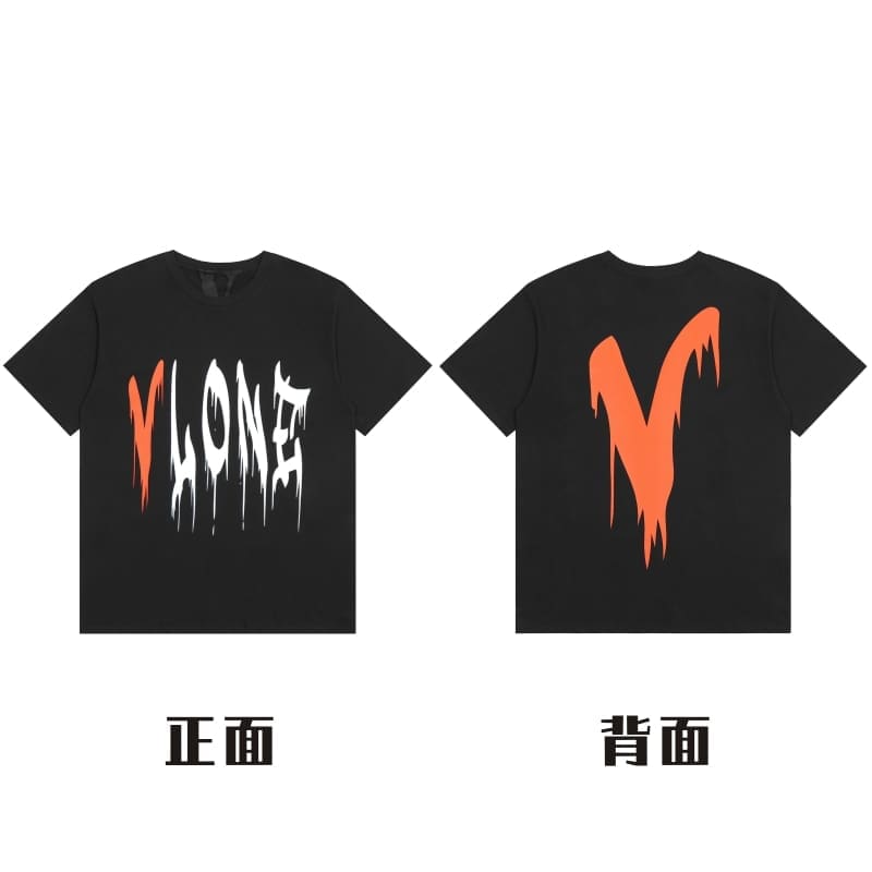 VLONE Big V Short Sleeve T-Shirt Casual High Street Summer Wear