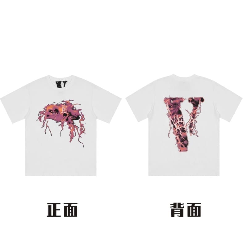 VLONE Large V Short Sleeve High Street T-Shirt Summer Style
