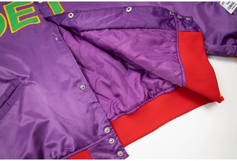 Gallery Dept Letter Logo Embroidered Baseball Jacket for Men