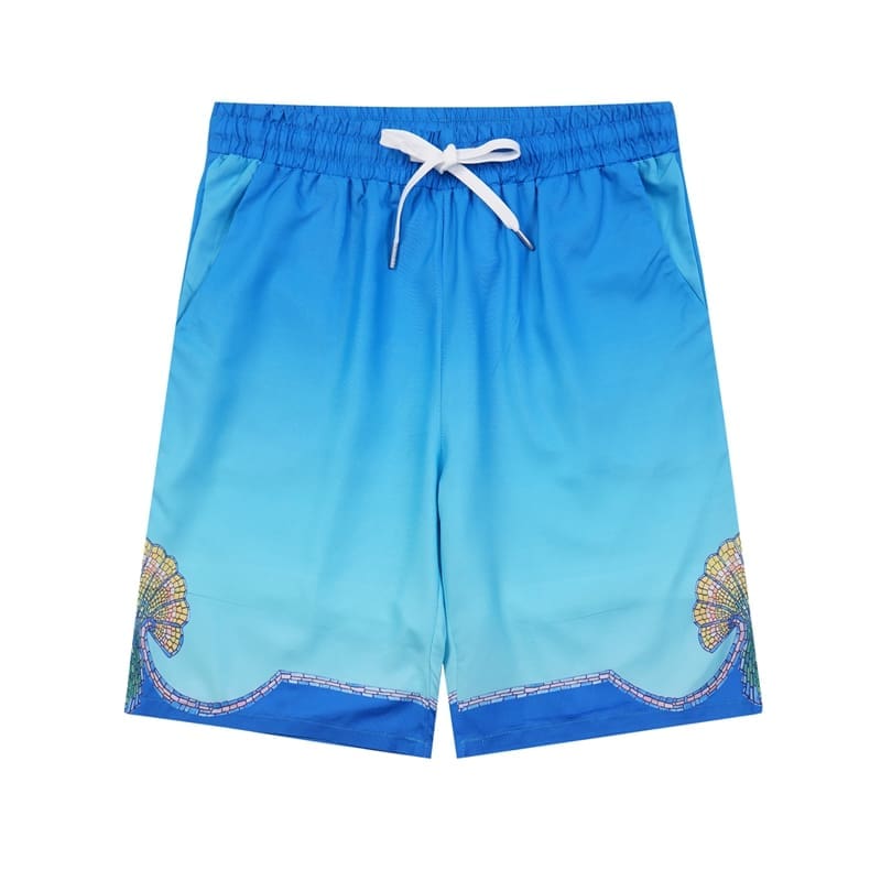 Casablanca Fashion Vacation Printed Shirt and Shorts Summer Beach Set