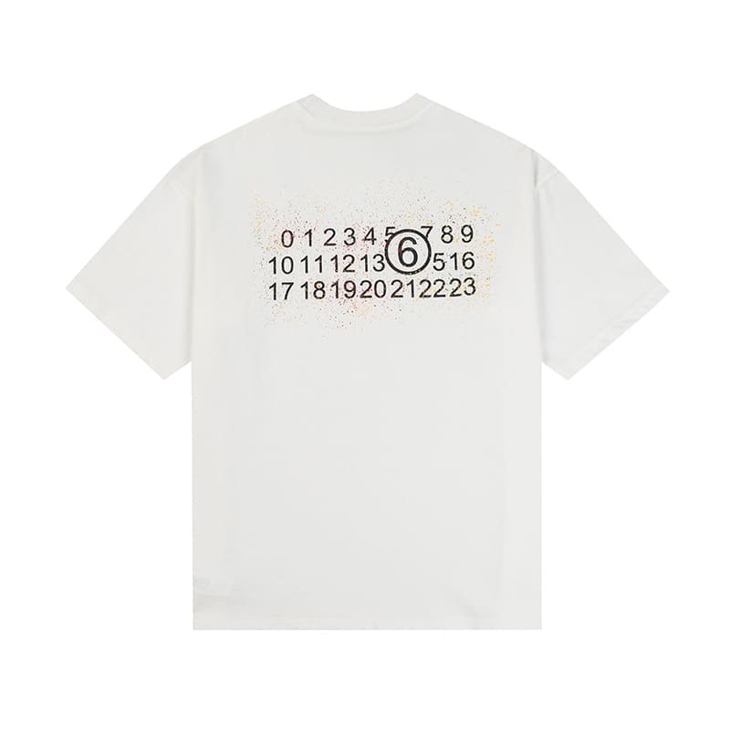 ma*s*n Ma*i*la mm6 digital pattern short sleeve t-shirt series a