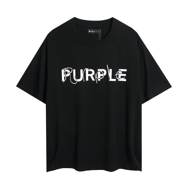 pu*re b*and letter print t-shirt high street cotton casual round neck