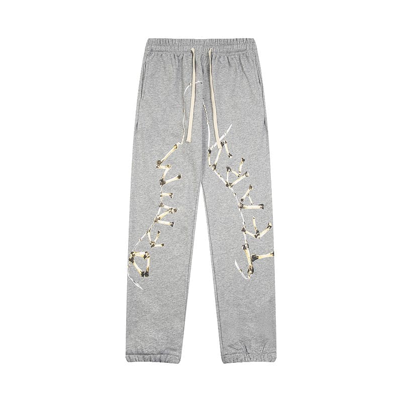 Denim Tears Skeleton Print Cotton Sweatpants for Men