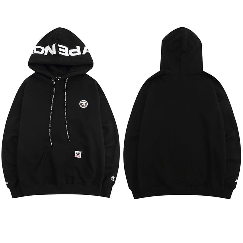 AAPE Cotton Terry Zip Cardigan Hoodie for Men and Women