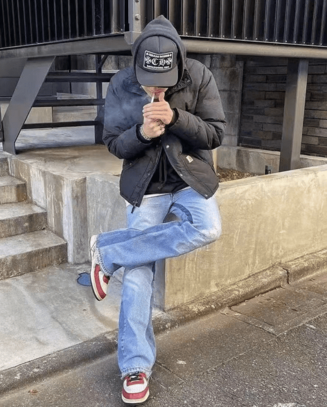 Gallery Dept Contrast Patchwork Denim Trousers