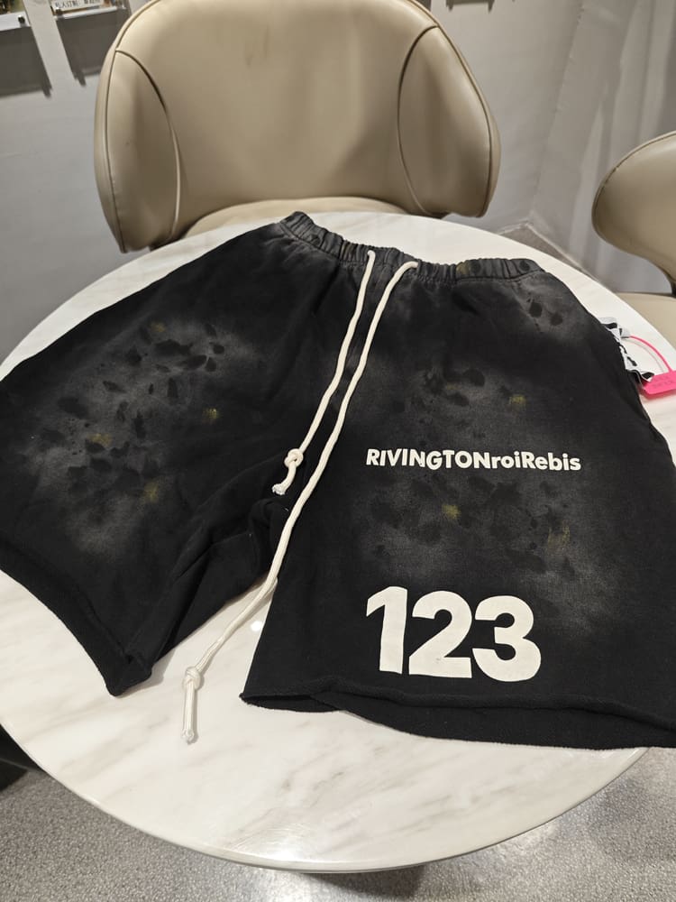 RRR123 Graffiti VTG Washed Sports Shorts for Men and Women