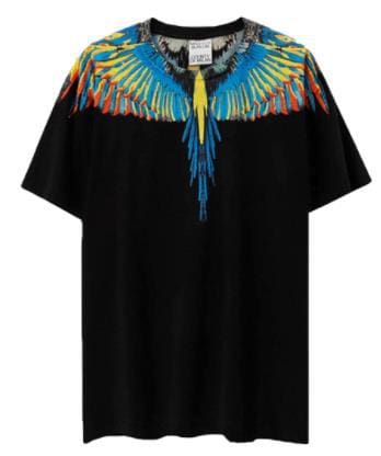 Marcelo Burlon Wings T-Shirt Classic Feather Short Sleeve B