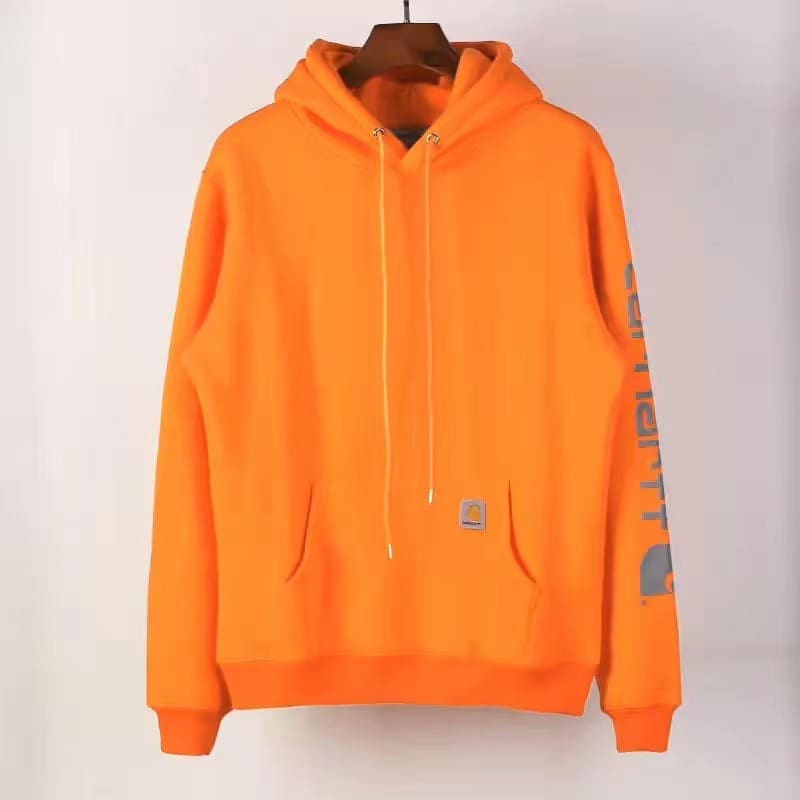 Kaha Kirin Hooded Sweater Reflective Print Fleece-Lined Hoodie