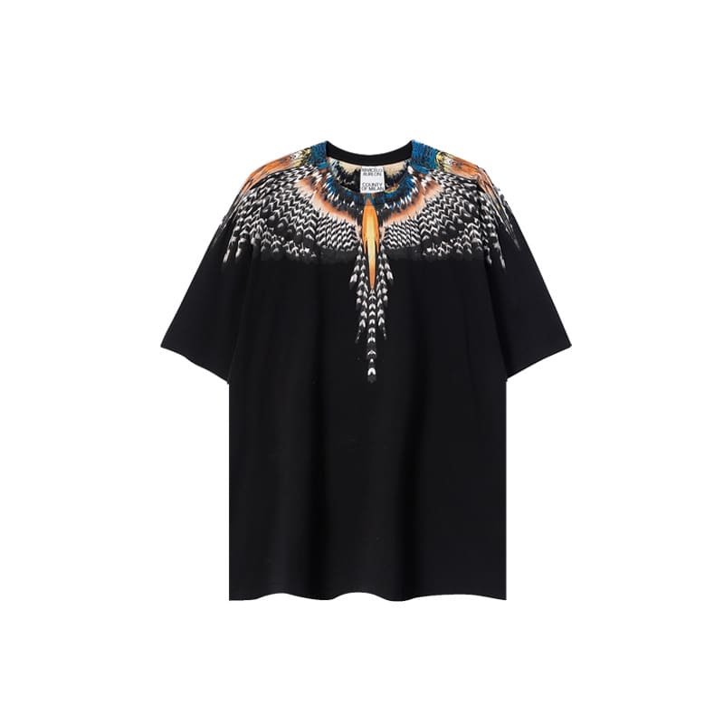 Marcelo Burlon Wings T-Shirt Classic Feather Short Sleeve B