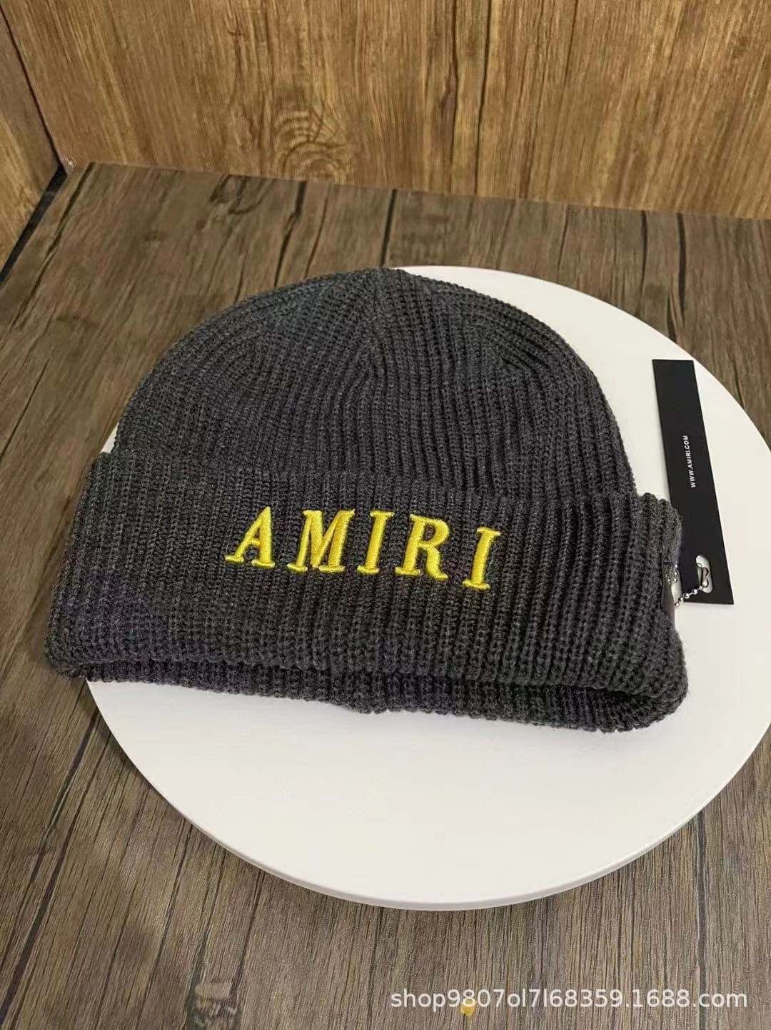 Amiri Embroidered Woolen Cap Knitted Hat for Men and Women