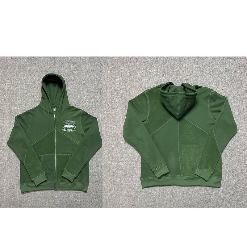 Corteiz Patchwork Long Sleeve Sweatshirt and Sweatpants Set for Autumn and Winter