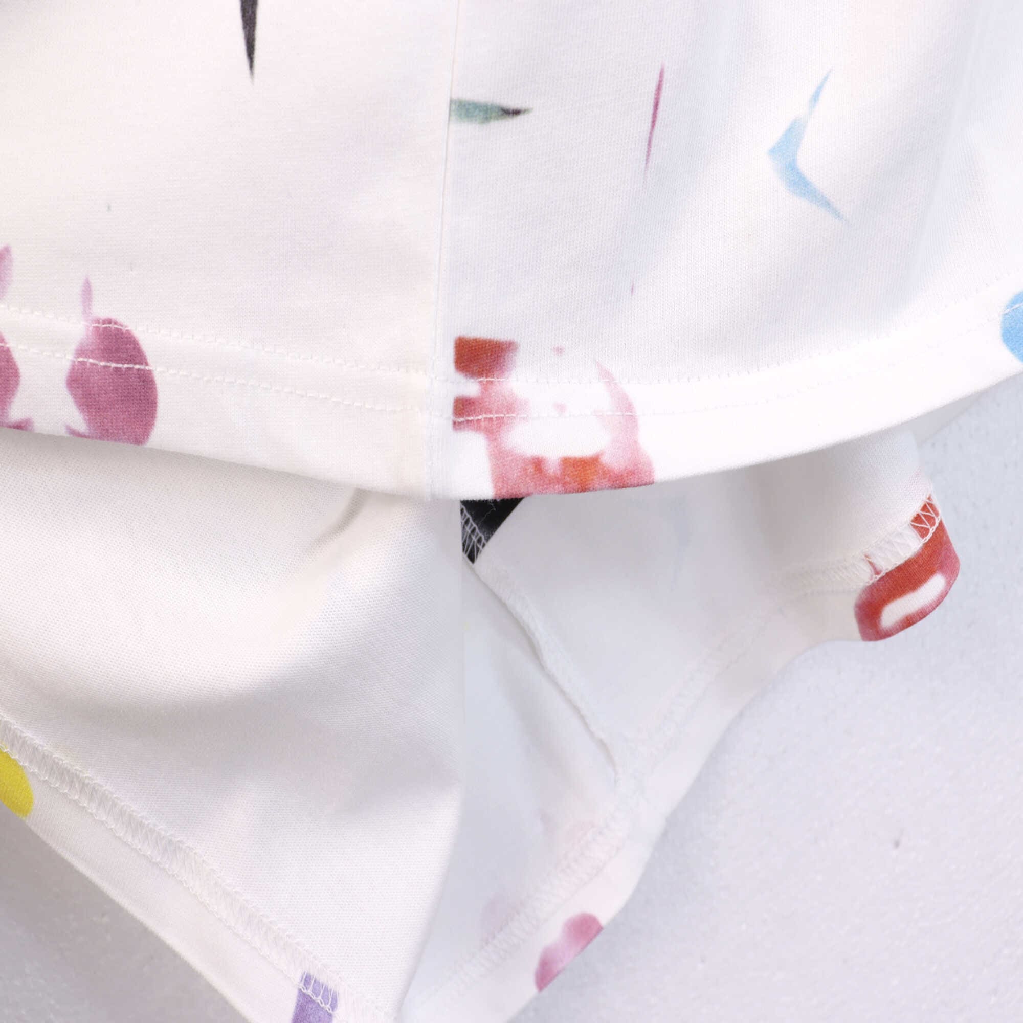 pu*re b*and splash paint printed short sleeve t-shirt for couples