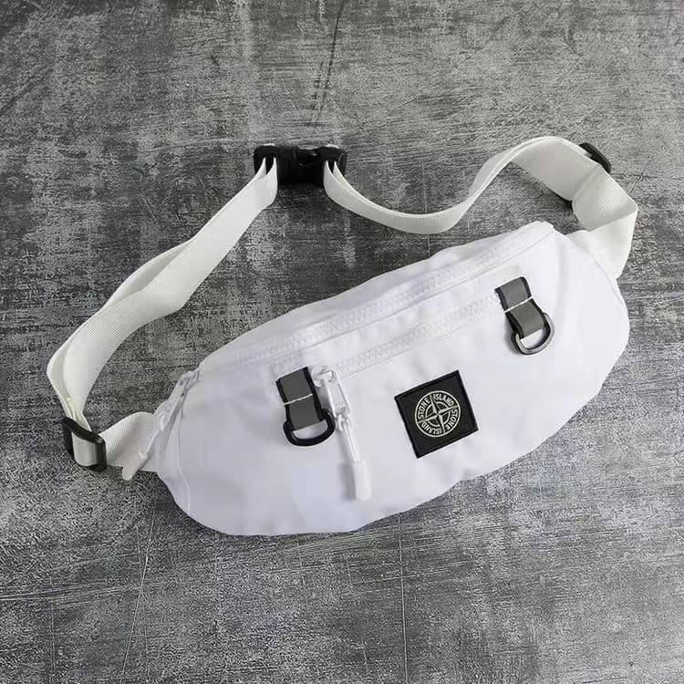 Stone Island Nylon Waterproof Chest Bag For Men And Women