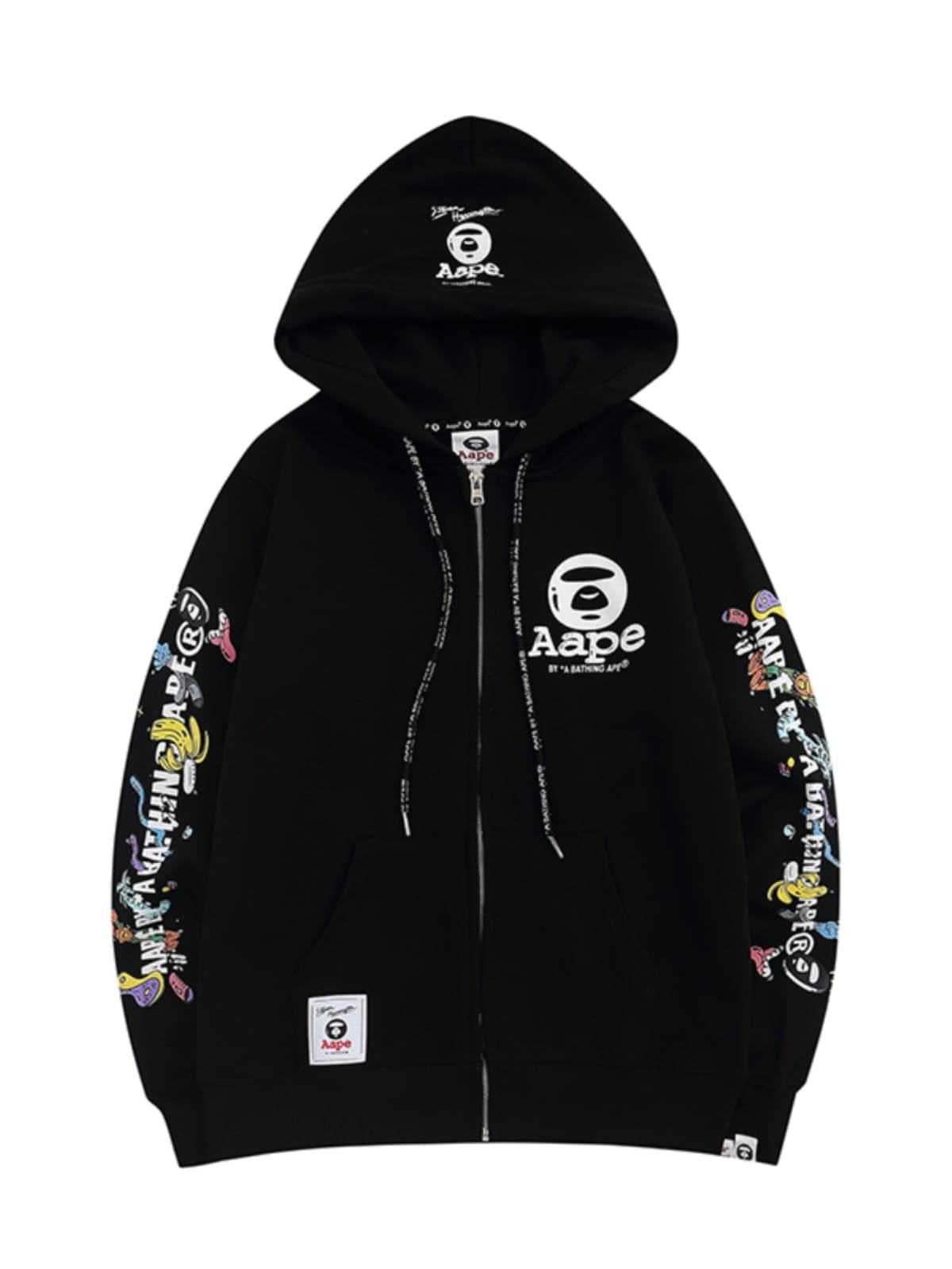 AAPE Ape Head Camouflage Zip Hoodie for Men and Women