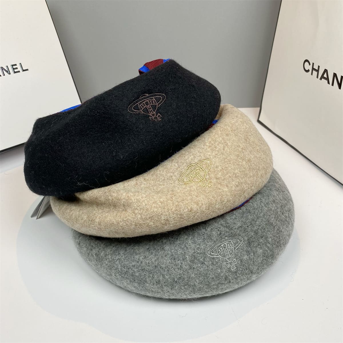 Vivienne Westwood Beret Wool Retro Painter Hat for Women