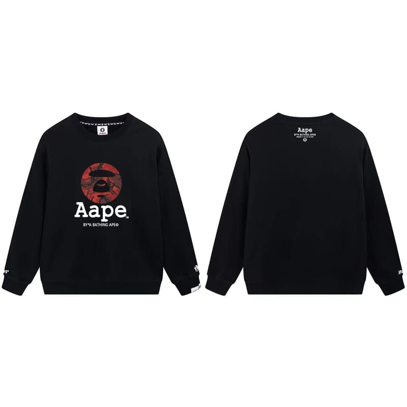 AAPE Camouflage Terry Hoodie for Men and Women