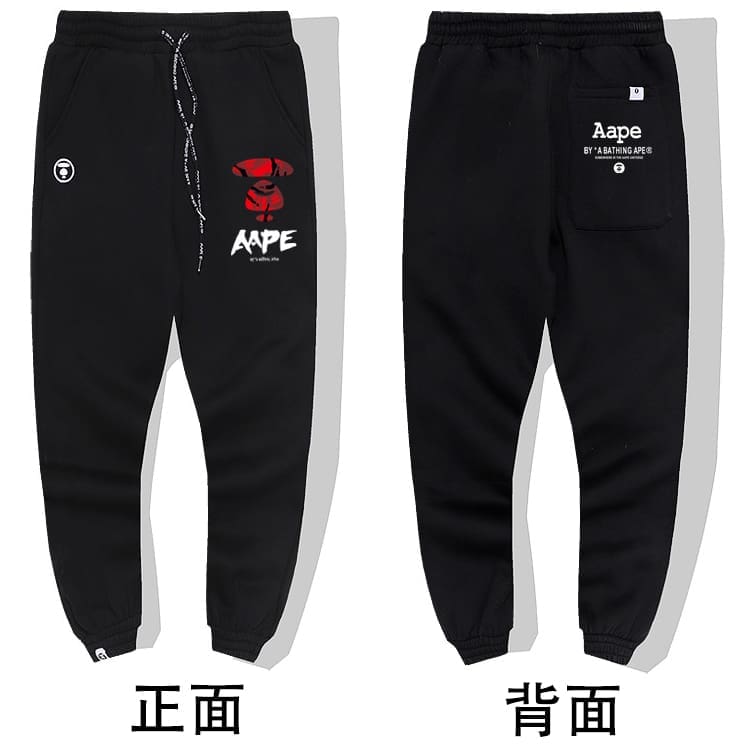 AAPE Camouflage Multi-Pocket Workwear Pants for Men and Women