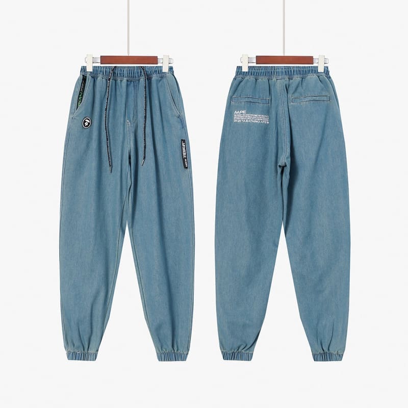 AAPE Camouflage Multi-Pocket Military Workwear Pants for Men and Women