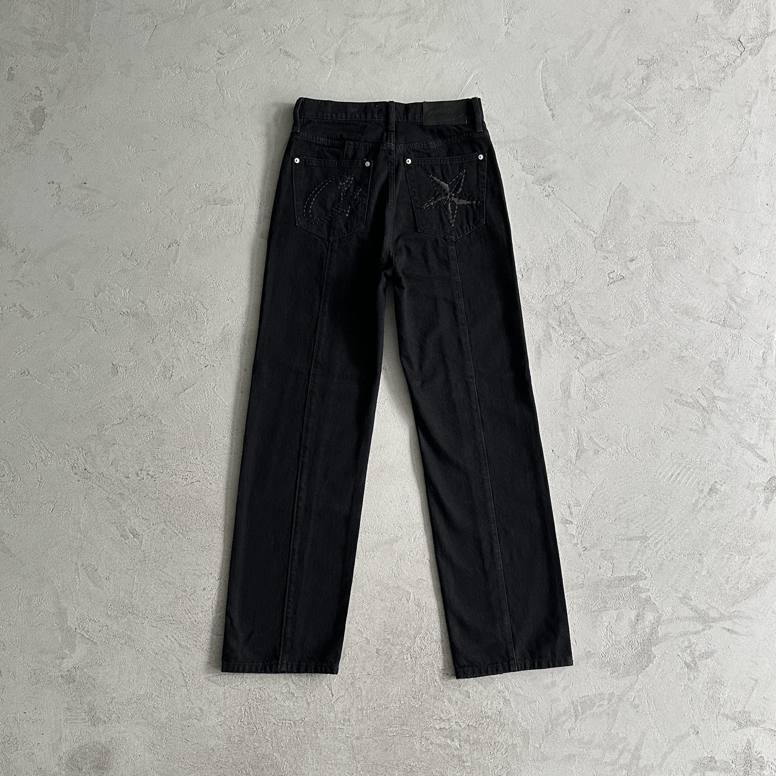 Corteiz Denim Coat and Trousers Suit Loose Casual Star Style