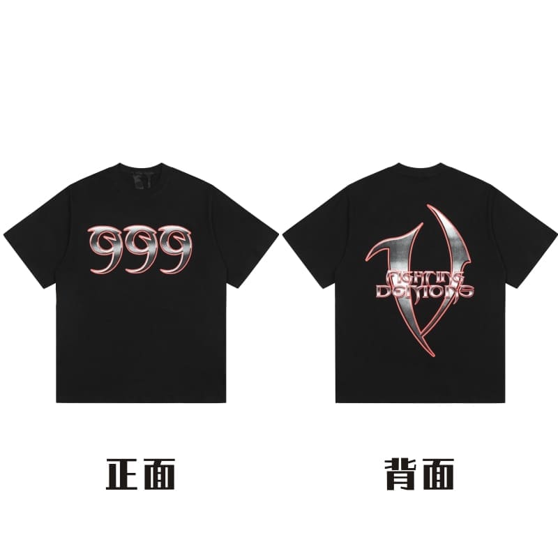 VLONE Big V Short Sleeve T-Shirt Casual High Street Summer Wear