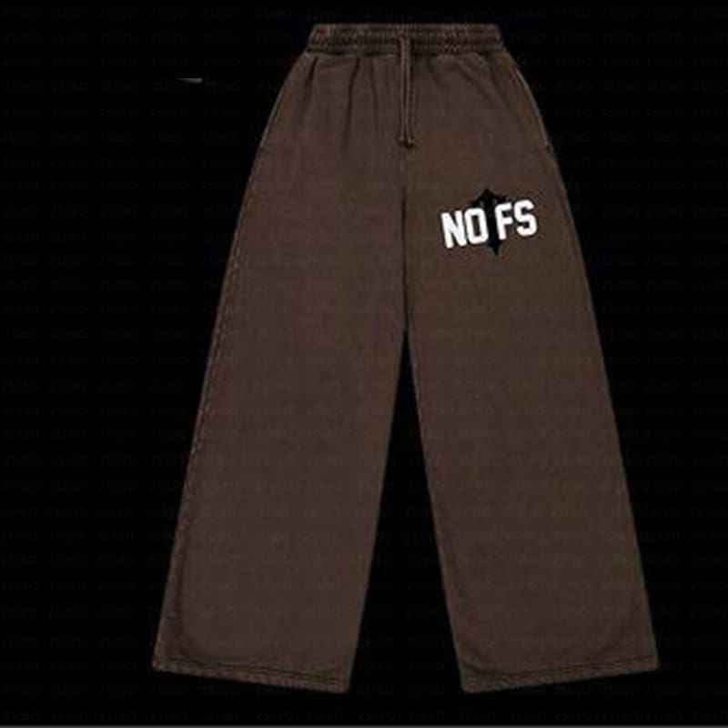 NOFS Printed Sweatshirt American Retro Loose Fit Autumn Winter