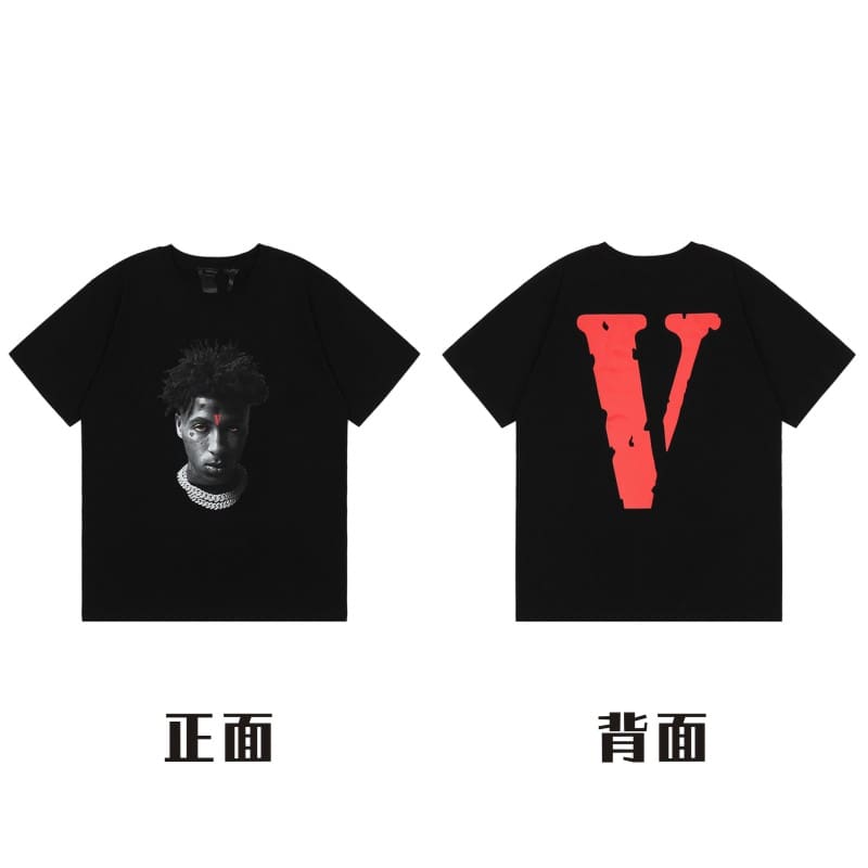 VLONE Big V Short Sleeve T-Shirt Casual High Street Summer Wear