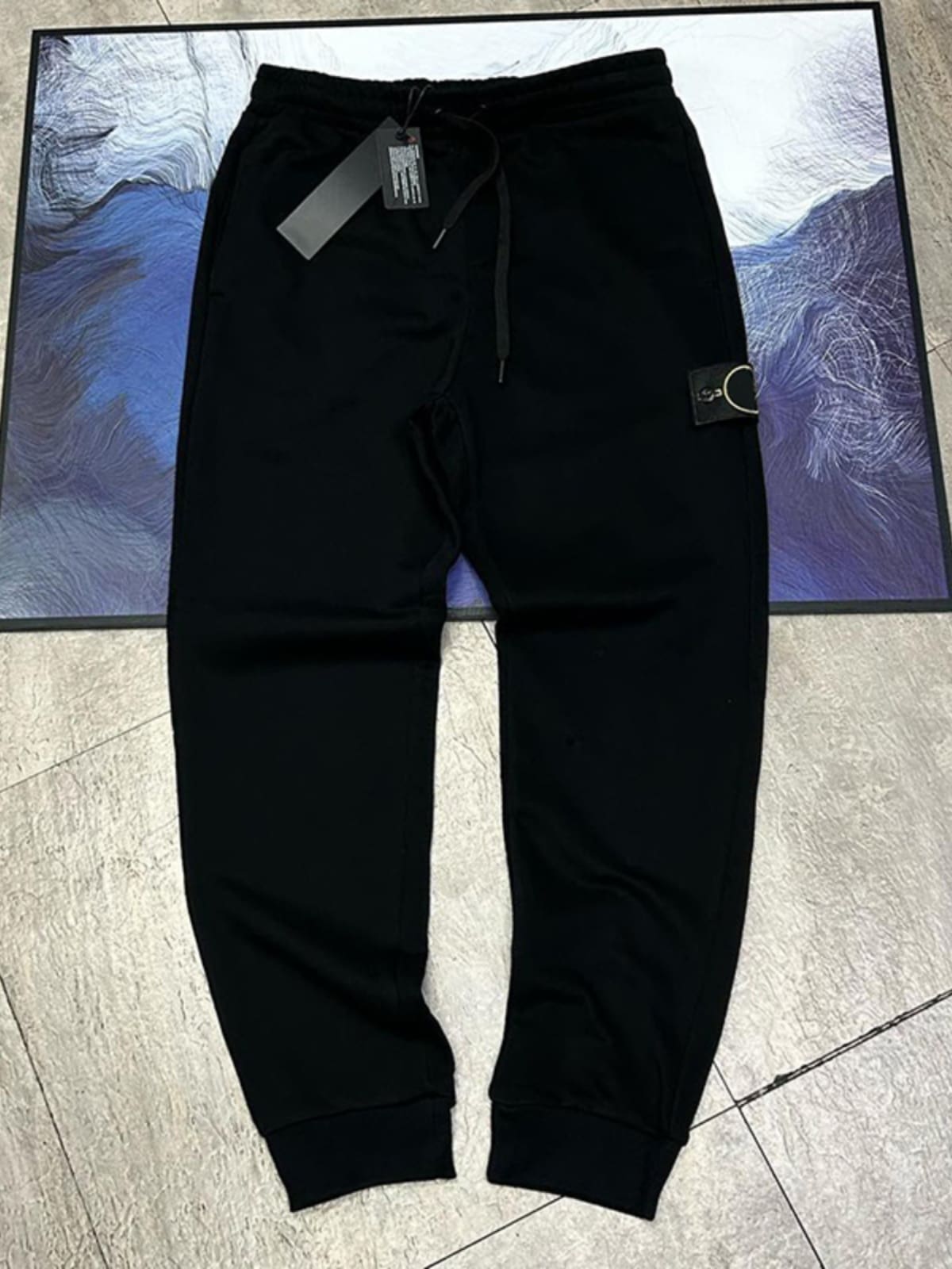 Stone Island Classic Solid Color Compass Terry Shorts Tapered Fit