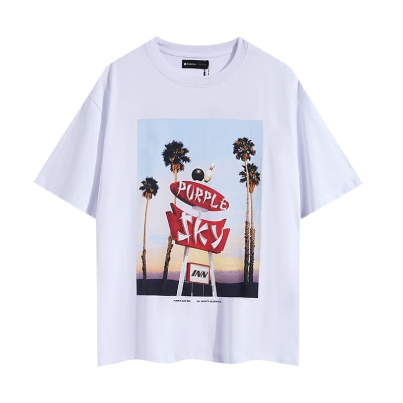 pu*re b*and letter print t-shirt high street cotton round neck for men and women