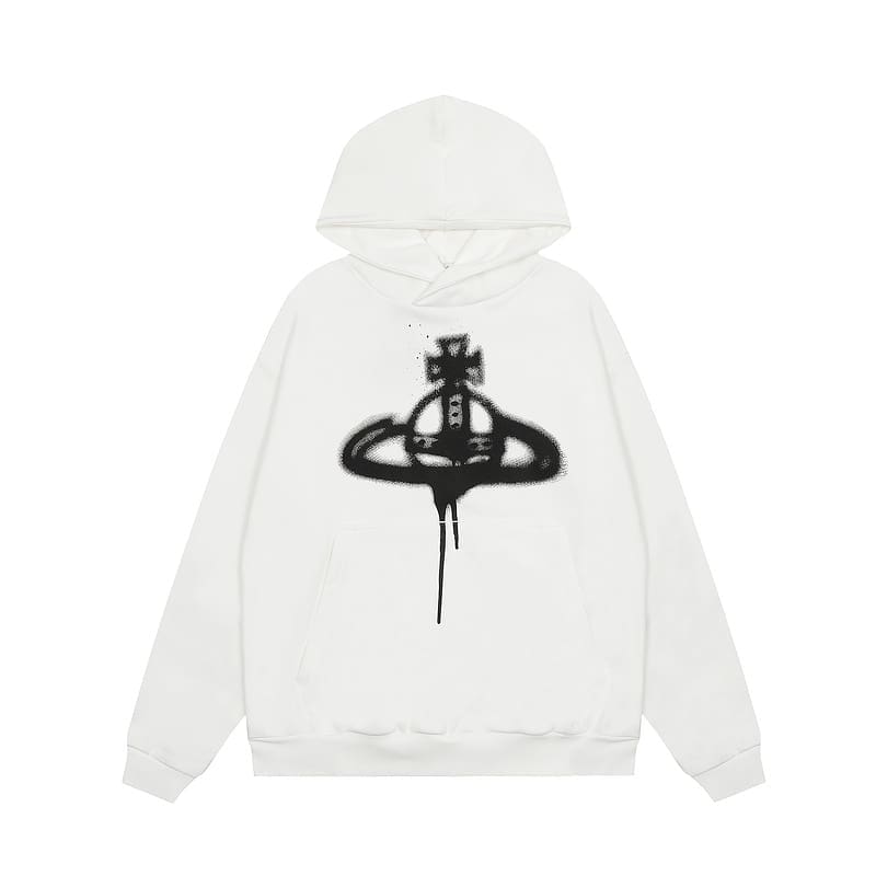 Vivienne Westwood Terry Hooded Sports Leisure Sweater for Men and Women