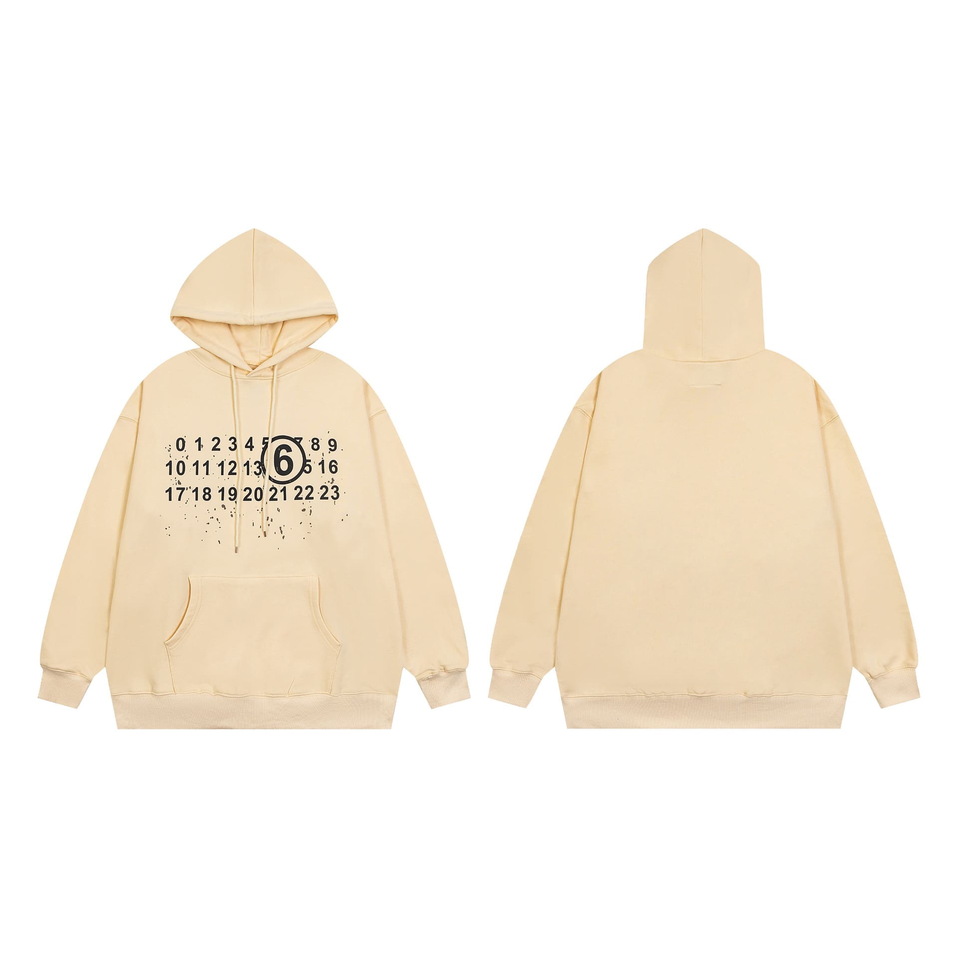 ma*s*n Ma*i*la mm6 terry hoodie sweater for men and women