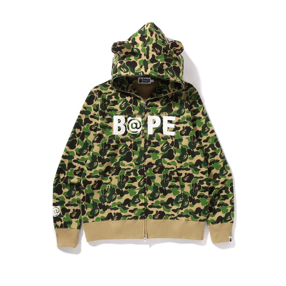 AAPE Ape Head Camouflage Zip Hoodie for Men and Women