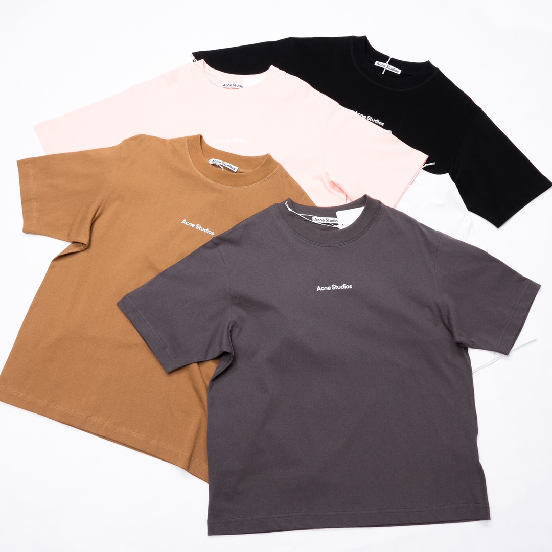 Top version AS 24SS small logo logo letter crew neck men’s and women’s same simple style short sleeve t-shirt