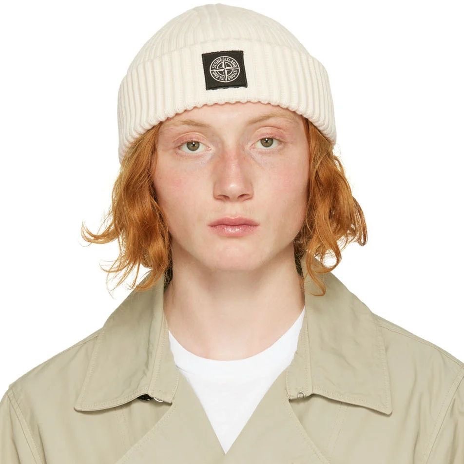 Split Stone Island beanie hat autumn and winter men’s and women’s couple retro tide skiing outdoor knitted wool hat skullcap