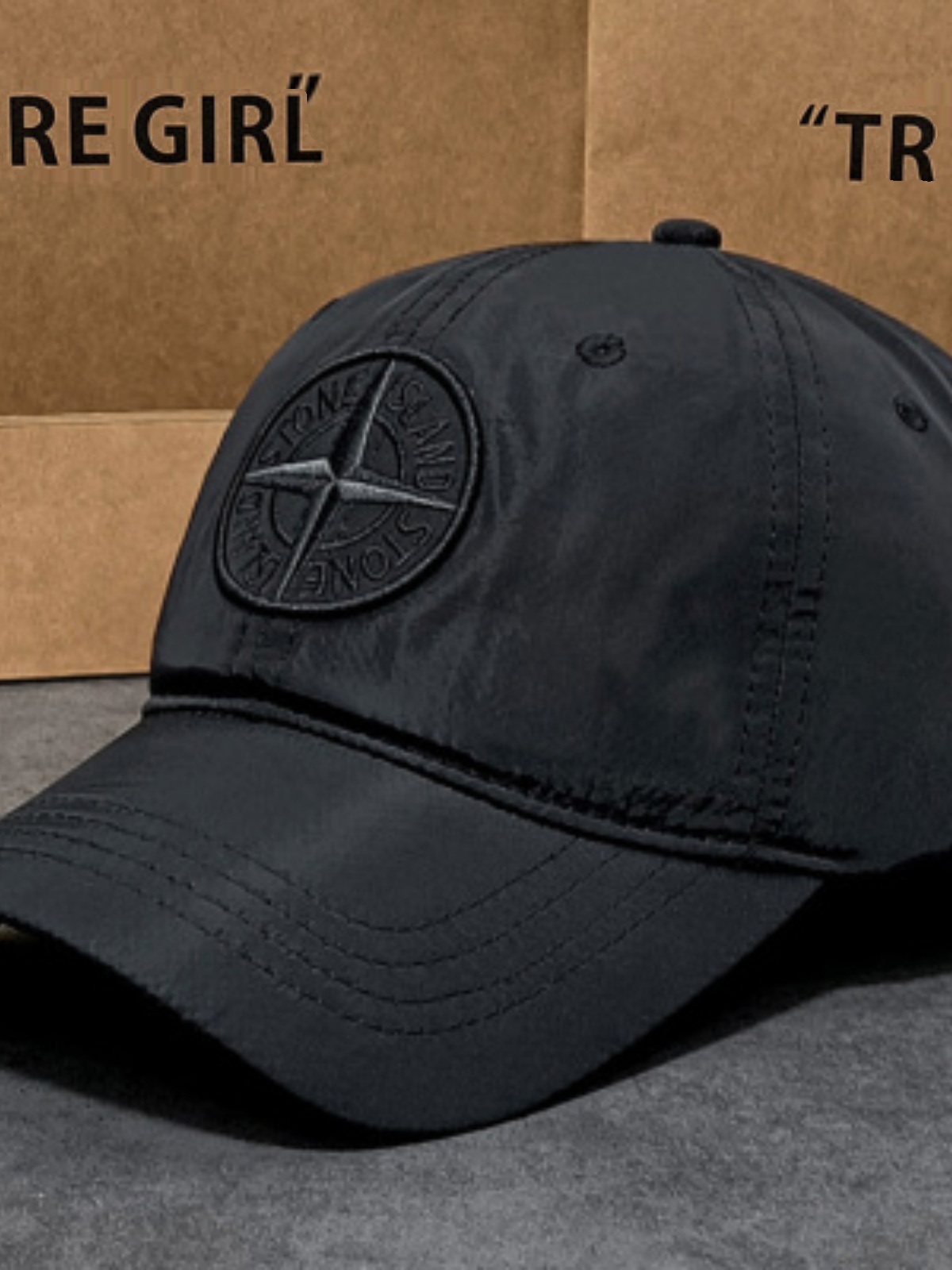 Stone Island Stone Island hat ultra-thin metal nylon peaked cap golf baseball cap sun hat